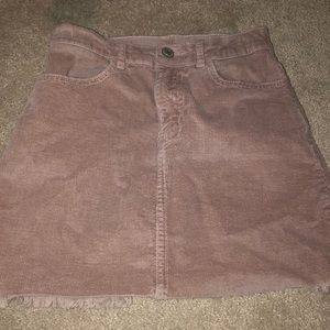Pacsun pink corduroy skirt